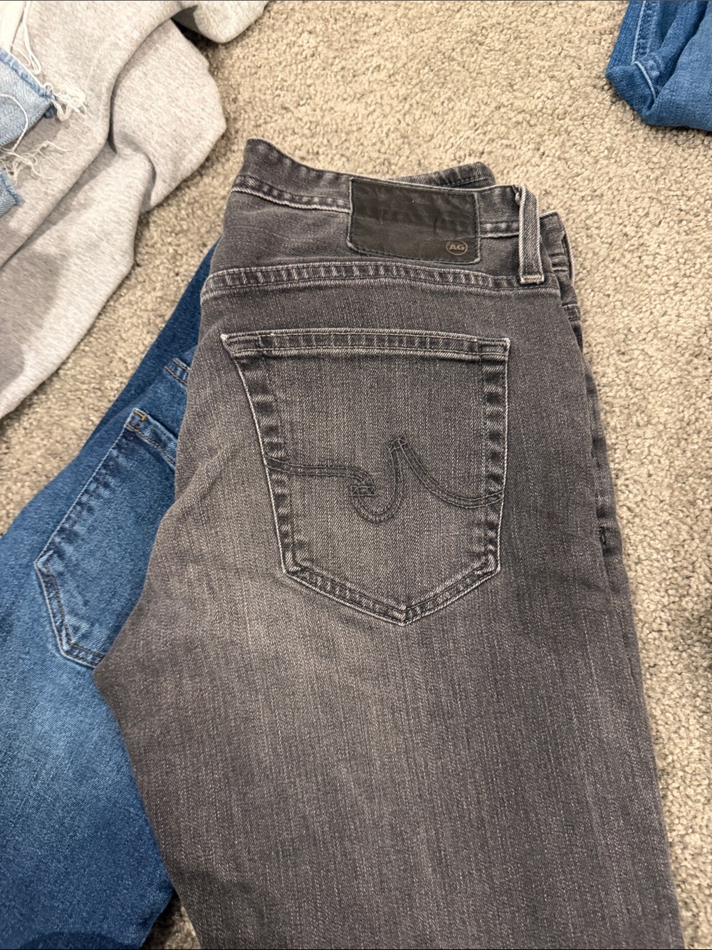 Ag Adriano Goldschmied Women's Jeans - Washed Black / Gray